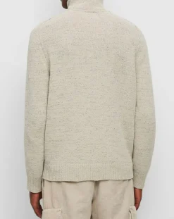 Pull camionneur chenille écru