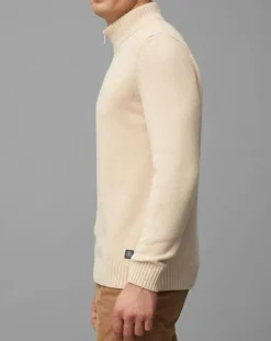 Pull Camionneur en Laine & Coton écru