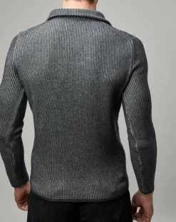 Pull Camionneur en Laine mélangée gris foncé