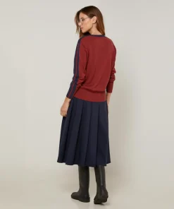 Pull Christelle 100% Laine mélangée bleu denim