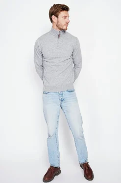 Pull col camionneur flanelle