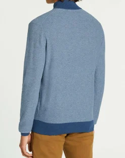 Pull col montant Armur bleu moyen