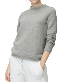 Pull col montant gris