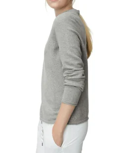 Pull col montant gris