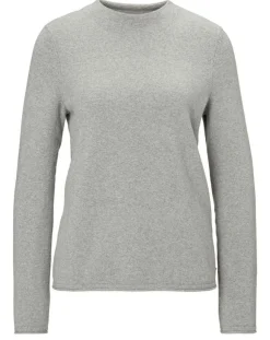 Pull col montant gris