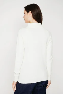 Pull col montant naturel