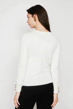 Pull col rond classique naturel