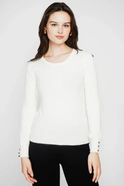 Pull col rond classique naturel