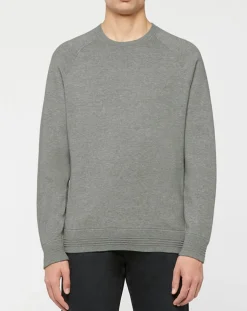 Pull col rond gris