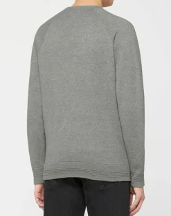 Pull col rond gris
