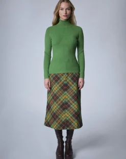 Pull col roulé Petite Côte vert