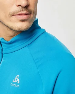 Pull col zippé Carve bleu