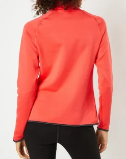 Pull col zippé Ceramicwarm rouge