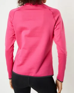 Pull col zippé Ceramicwarm fuchsia