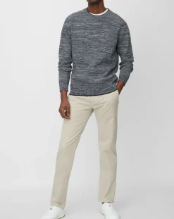 Pull Coton Mouliné bleu