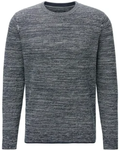 Pull Coton Mouliné bleu