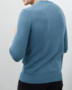 Pull crew col rond sage