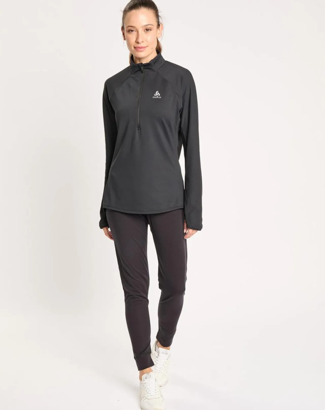 Pull de running 1/2 zip Zeroweight noir