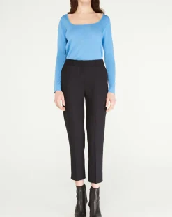 Pull Drice Col carré bleu