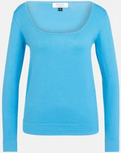 Pull Drice Col carré bleu