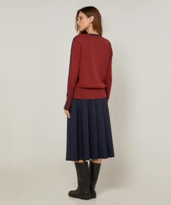 Pull Elsa en Laine mélangée bleu denim