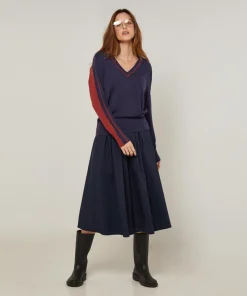 Pull Elsa en Laine mélangée bleu denim