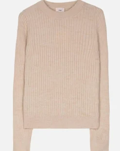 Pull Emma en Maille mélangée beige