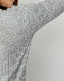 Pull Emma en Maille mélangée gris perle