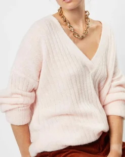 Pull en Alpaga & Laine mélangés Lemabillon macaron