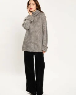 Pull en Alpaga & Laine mélangés Naos ciel