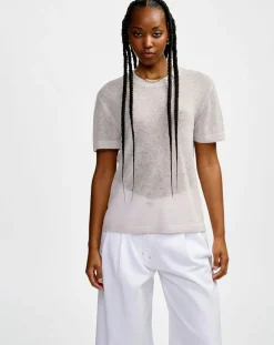 Pull en Alpaga mélangé Atiss craie