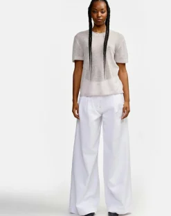 Pull en Alpaga mélangé Atiss craie