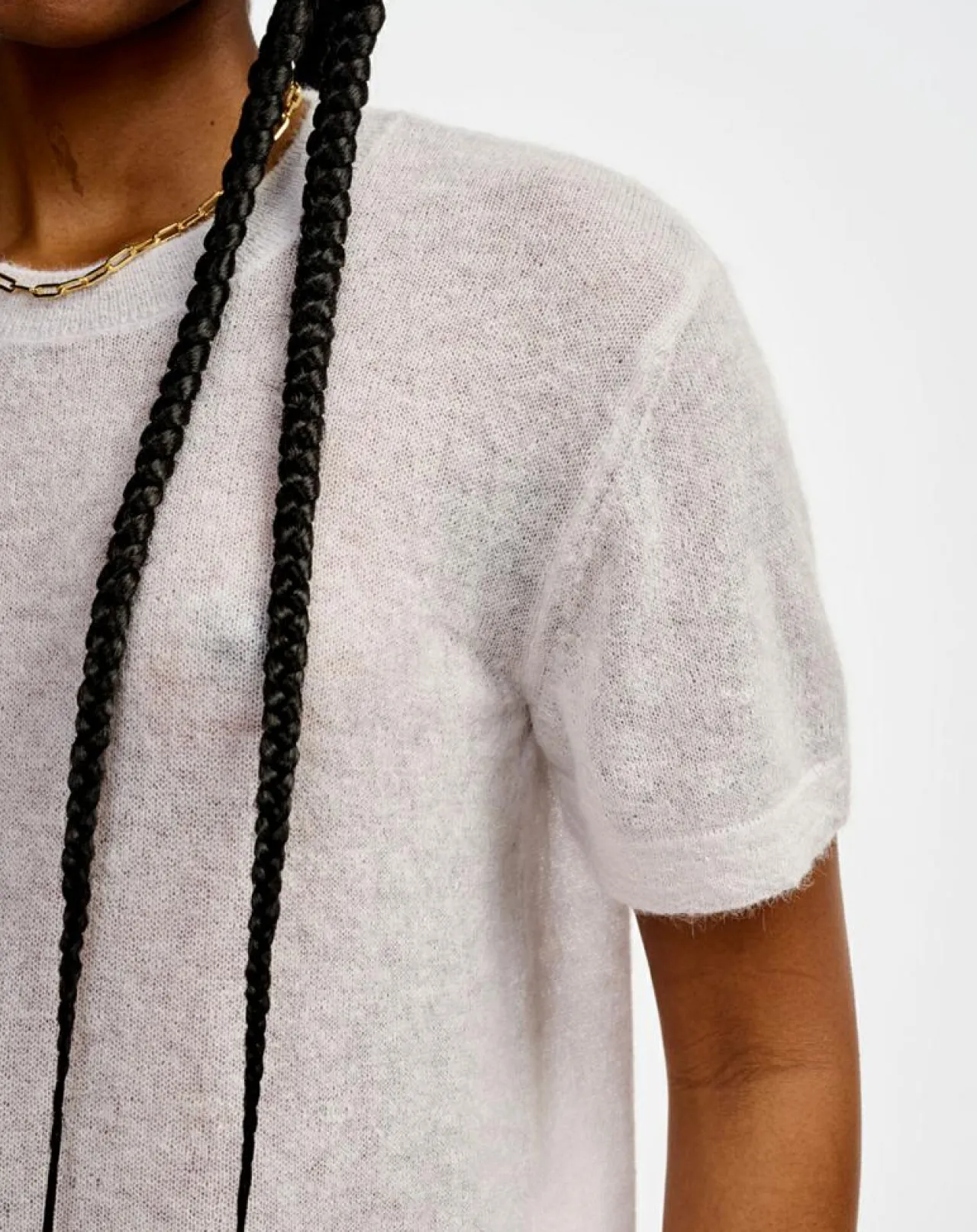 Pull en Alpaga mélangé Atiss craie