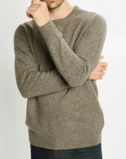 Pull en Cachemire & Laine Meps col rond gris