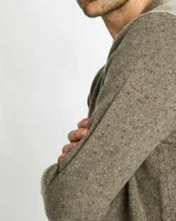 Pull en Cachemire & Laine Meps col rond gris