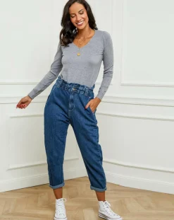 Pull en Cachemire mélangé Audrey gris