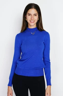 Pull en Cachemire mélangé col montant royal