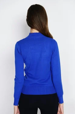 Pull en Cachemire mélangé col montant royal