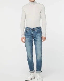 Pull en Cachemire mélangé Col Roulé beige