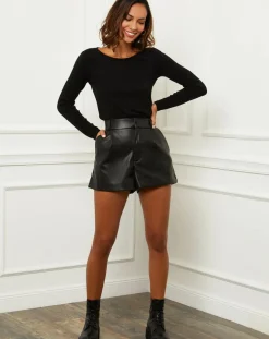 Pull en Cachemire mélangé Célia noir