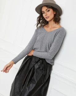 Pull en Cachemire mélangé Jennie gris