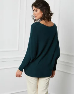 Pull en Cachemire mélangé Lena vert