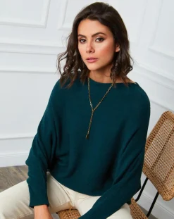 Pull en Cachemire mélangé Lena vert