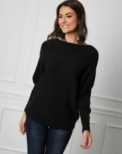 Pull en Cachemire mélangé Lena noir