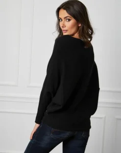 Pull en Cachemire mélangé Lena noir