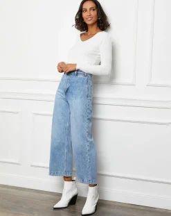 Pull en Cachemire mélangé Liah blanc