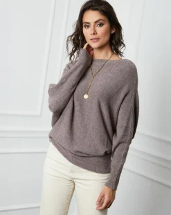 Pull en Cachemire mélangé Lena taupe