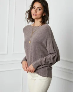 Pull en Cachemire mélangé Lena taupe