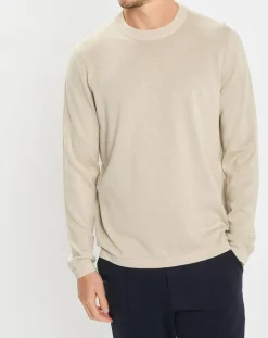 Pull en Coton & Cachemire écru