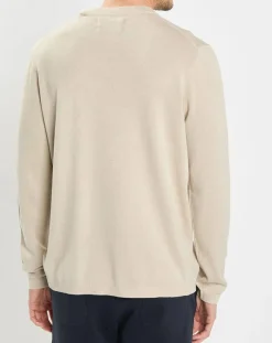 Pull en Coton & Cachemire écru